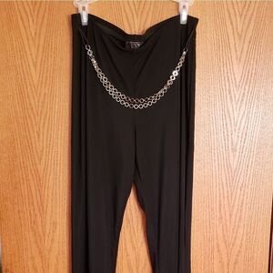 Vintage Eye Candy Nylon/Spandex Black Pants Jr. Sz. L